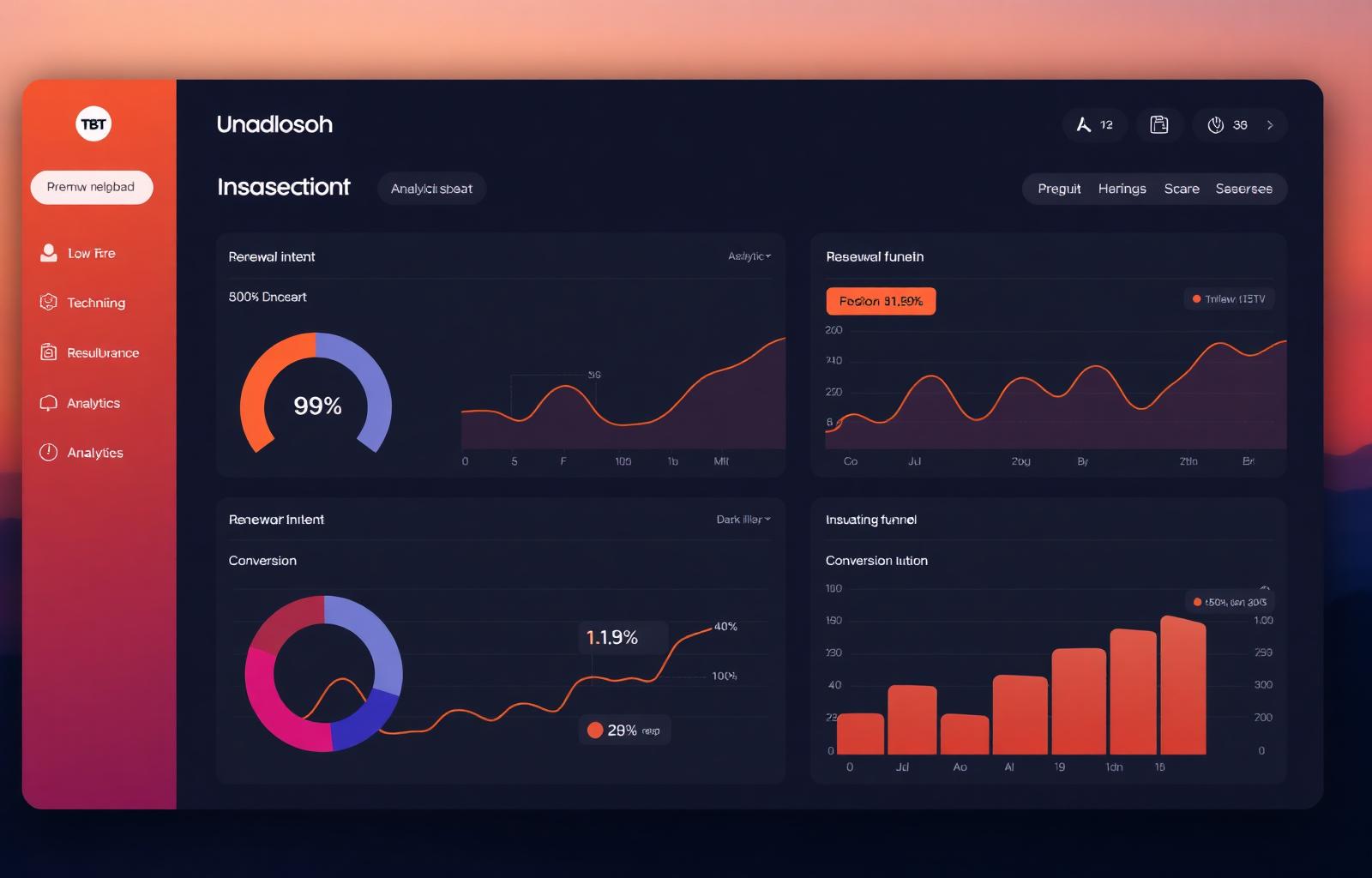 Analytics dashboard