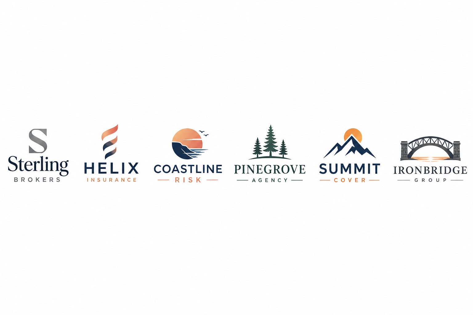 Broker partner logos: Sterling, Helix, Coastline, Pinegrove, Summit, Ironbridge